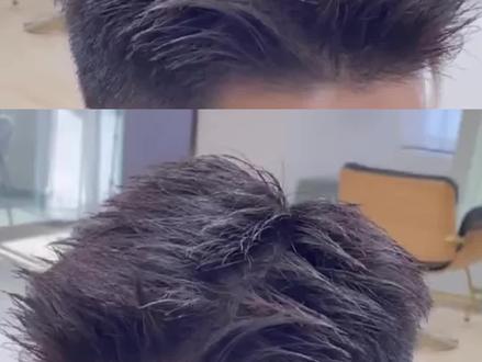 男生干净帅气短发37分侧背发型