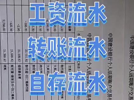 什么是有效银行流水,工资流水明细,银行流水账单#银行流水制作