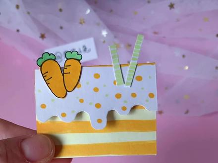 手工迷你蛋糕便签本自制可爱小本子