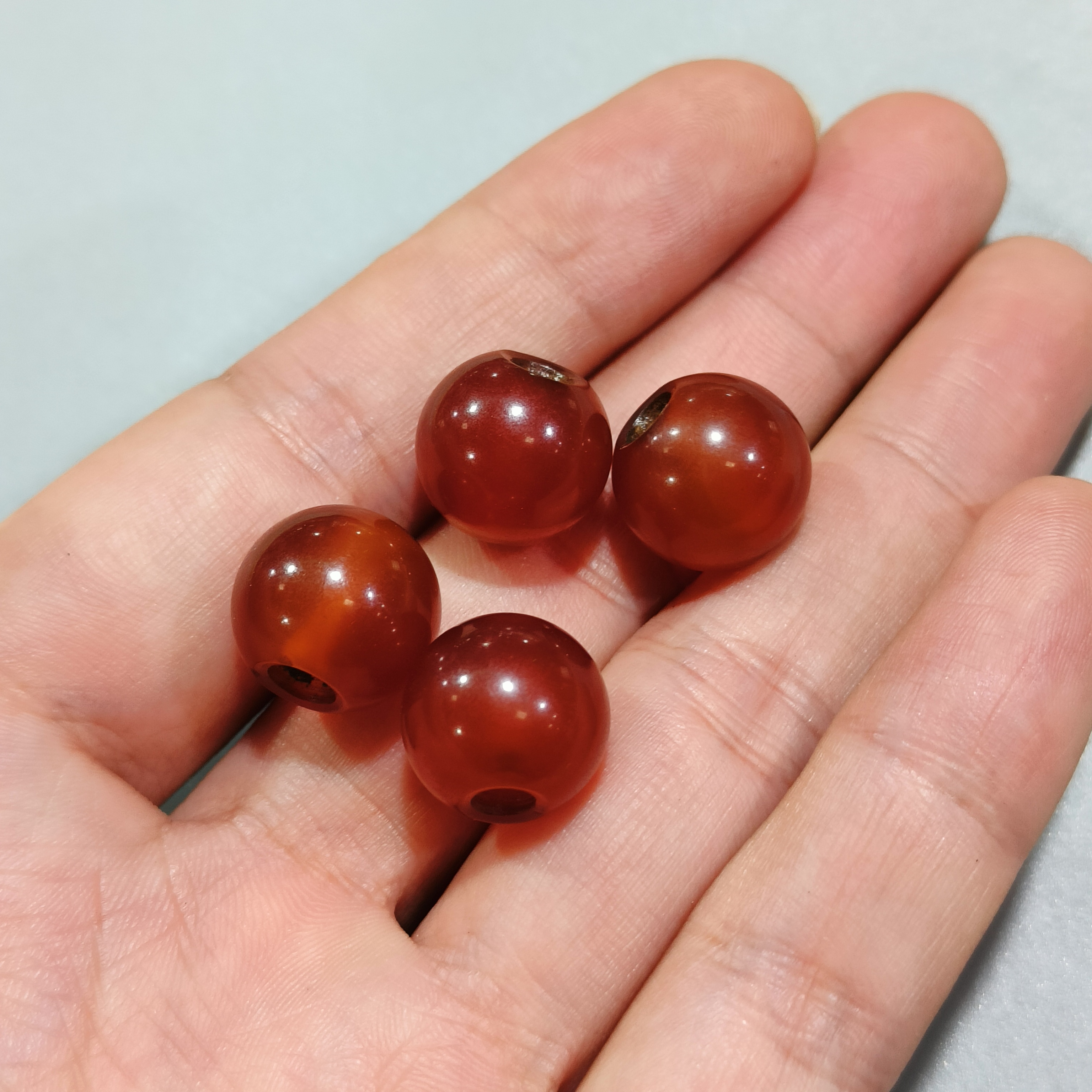 168古玉:这款手工玛瑙珠子真的太美了!