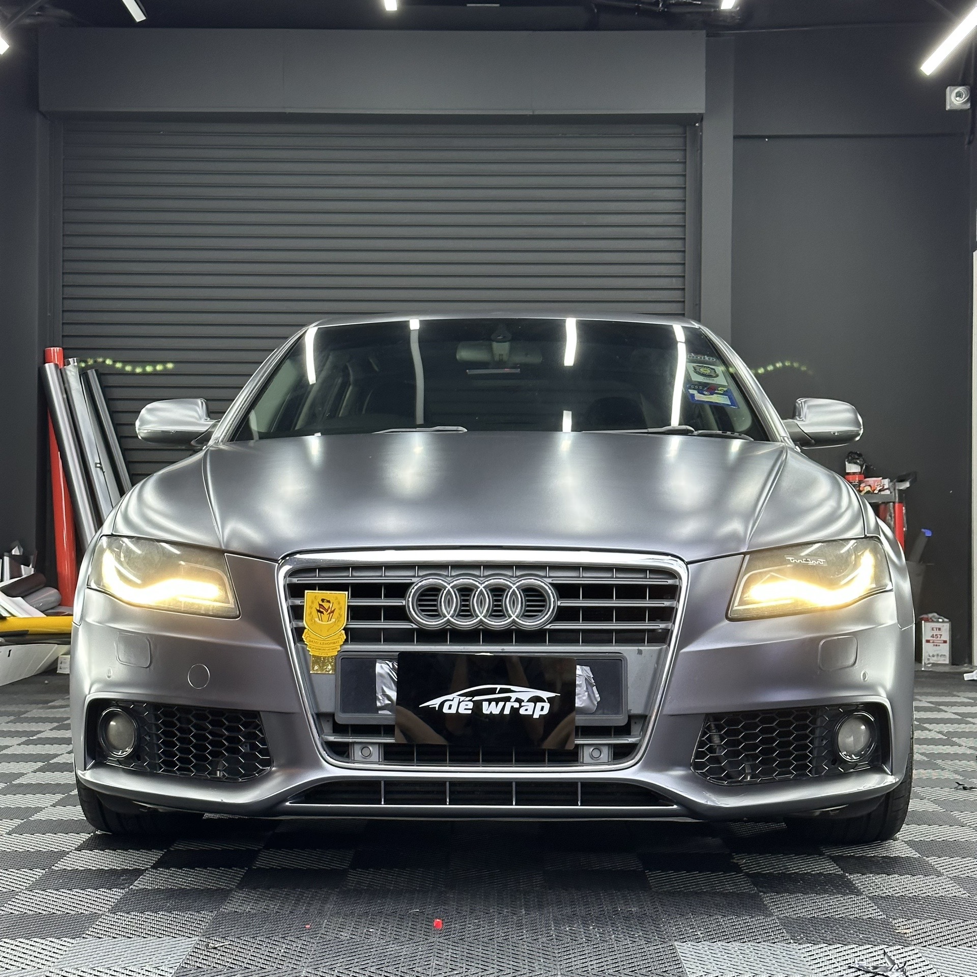 帅气而不张扬. #马来西亚 #dewrap #奥迪 #电光深邃灰 #改色