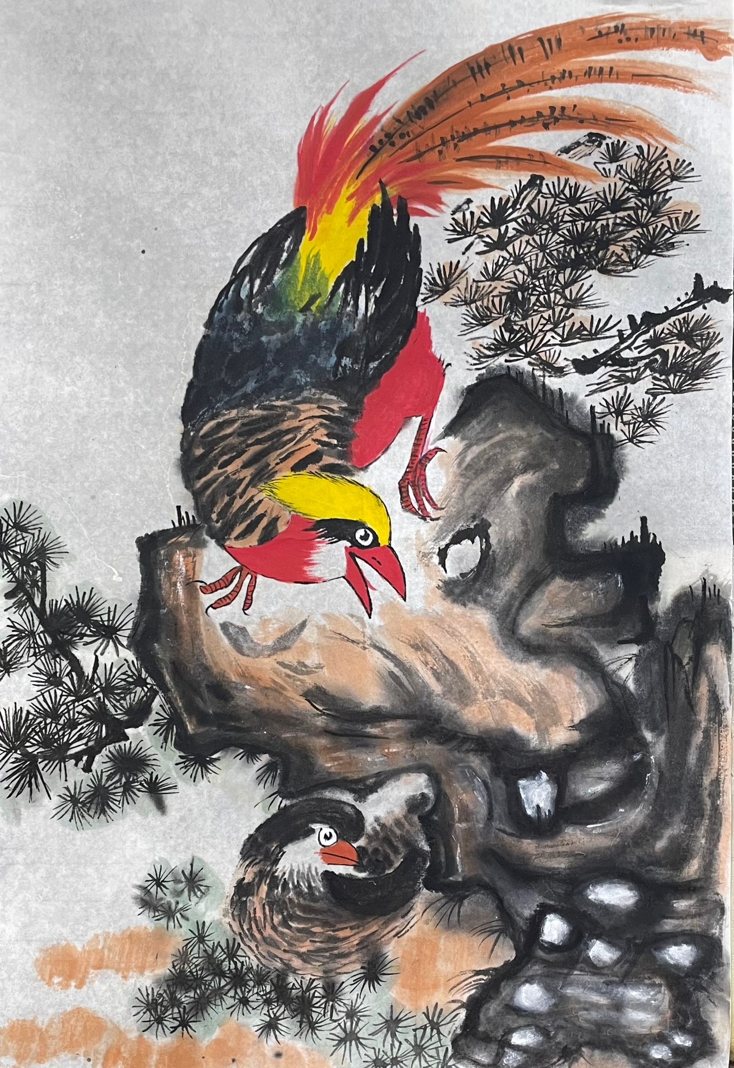 仙人掌:国画作品——《茂林清趣图》(山水篇)
