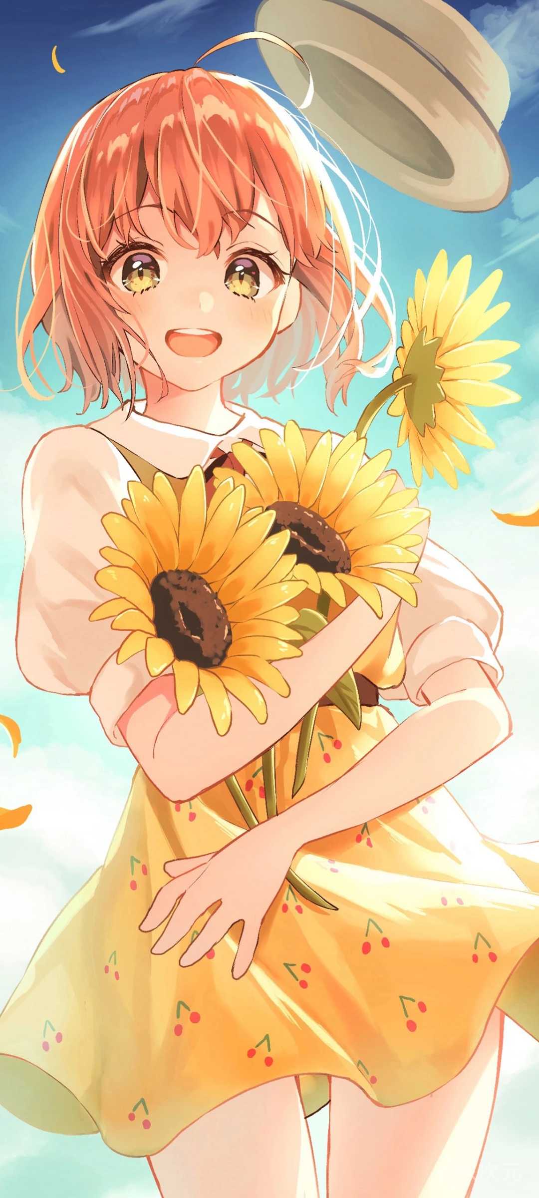 凌波吹雪:#动漫壁纸 向日葵的微笑