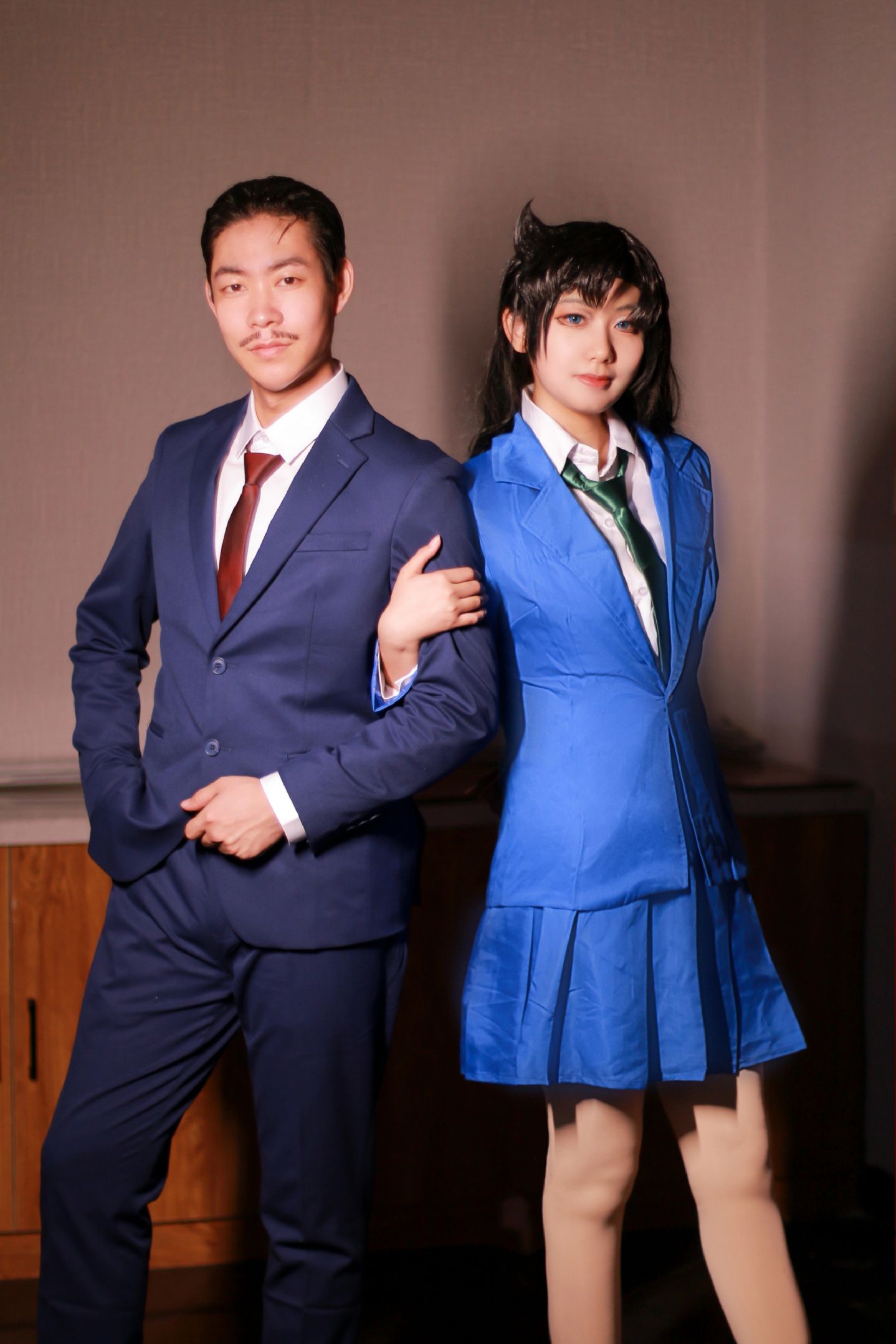 毛利小五郎:cn范儿  #名侦探柯南 #毛利兰 #毛利小五郎 #cos #cosplay