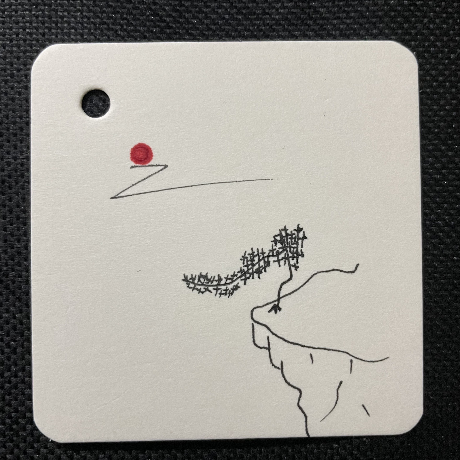 简画99:#简笔画 悬崖边缘 7715 第109幅 #每日打卡学习