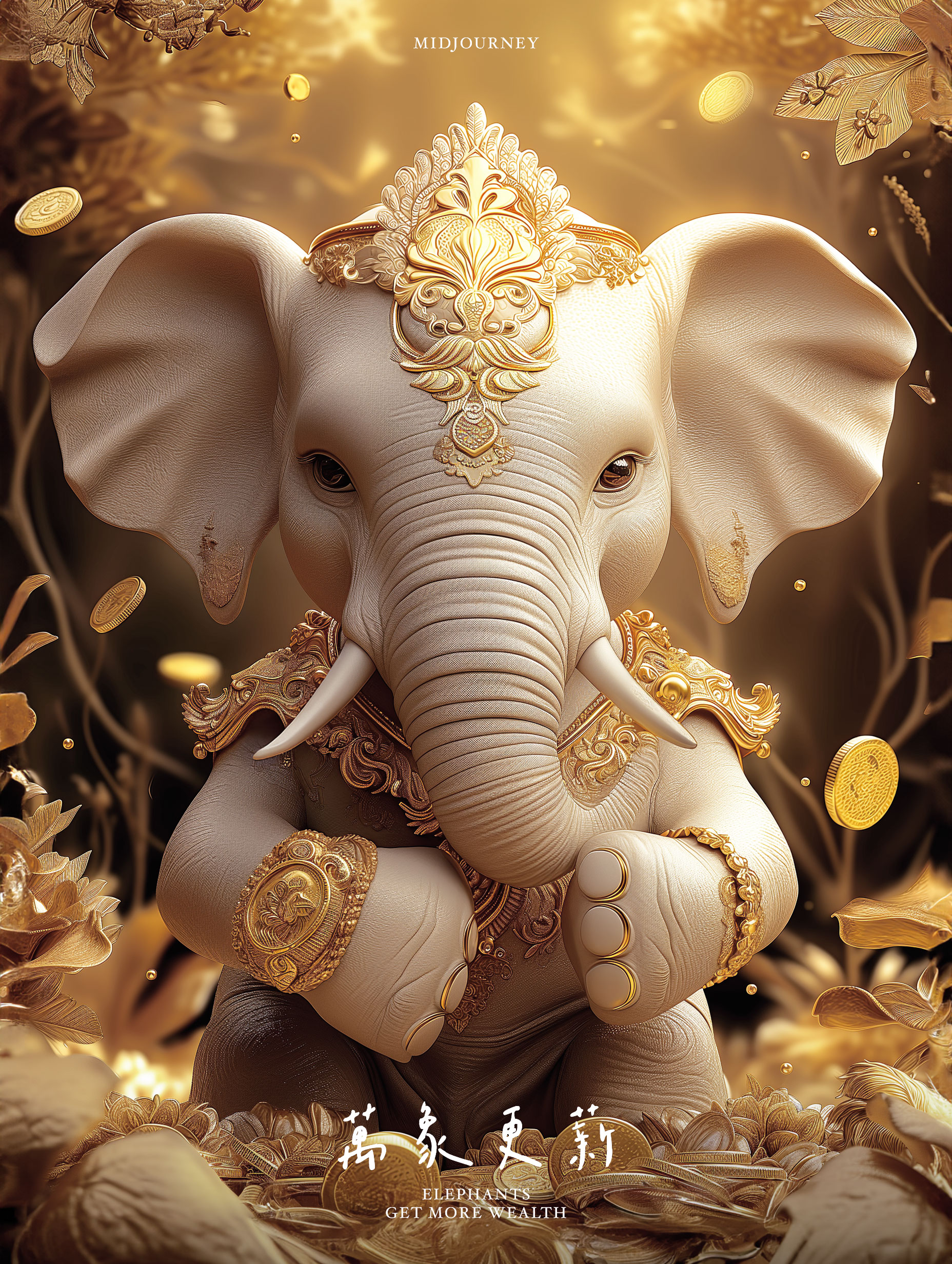 耀99褩:【ai新年壁纸】万象更薪·荣华富贵!