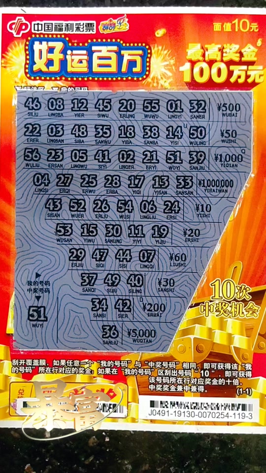 中国福利彩票刮刮乐好运百万怎么兑换 - 抖音