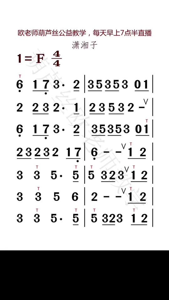 潇湘子葫芦丝吹奏_潇湘子葫芦丝简谱_潇湘子笛子曲谱 - 抖音
