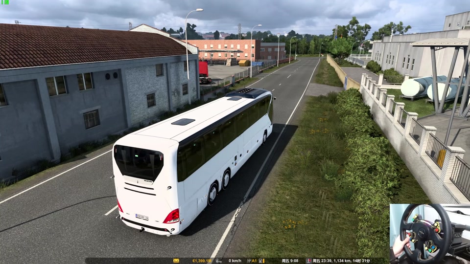 第一视角 #游戏 #高画质 #模拟 #大巴车 #欧卡2 #欧洲卡车模拟2 览 