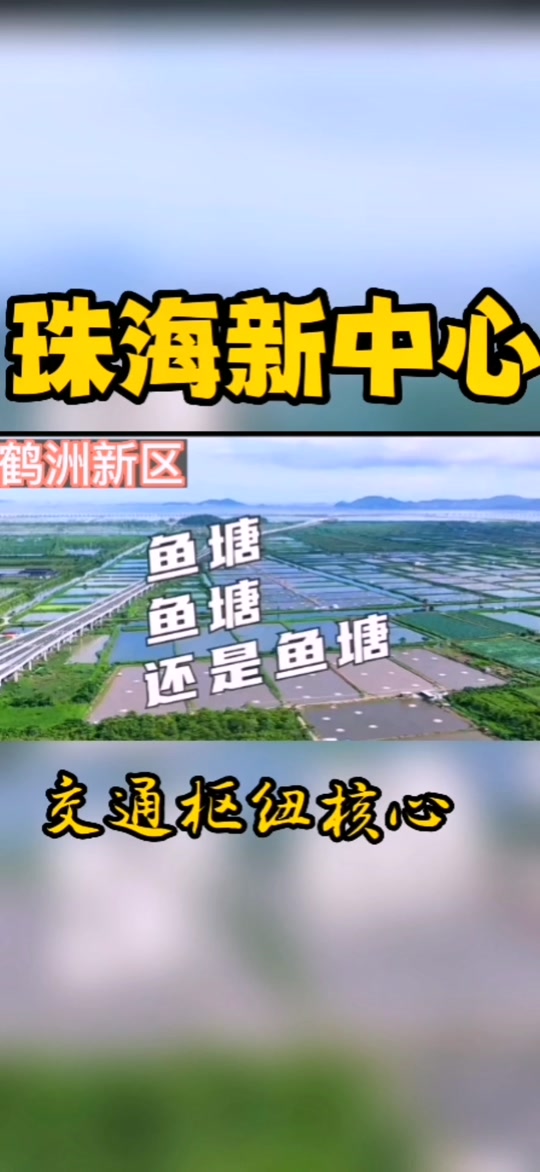 珠海为什么要成立鹤洲新区 - 抖音