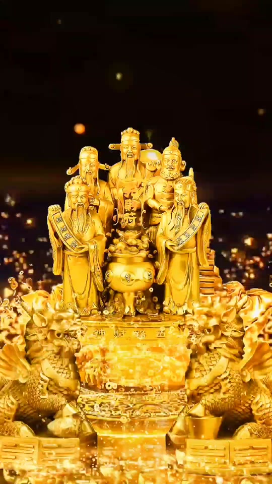 五路财神微信背景图_五路财神朋友圈背景图_五路财神微信头像 - 抖音