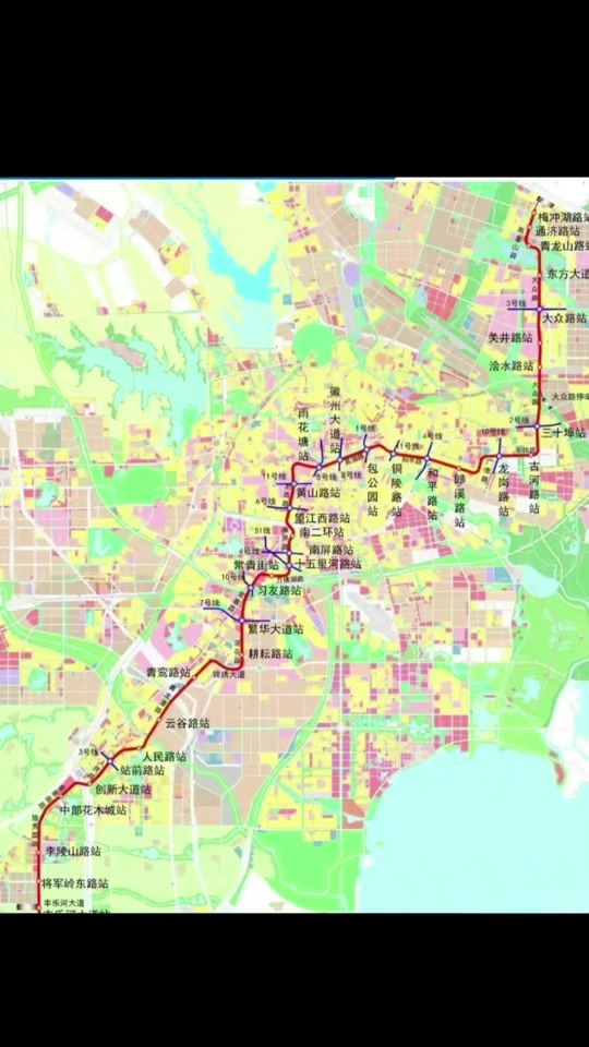 合肥轨道交通规划图4号线_合肥轨道交通规划图2050_合肥轨道交通路线