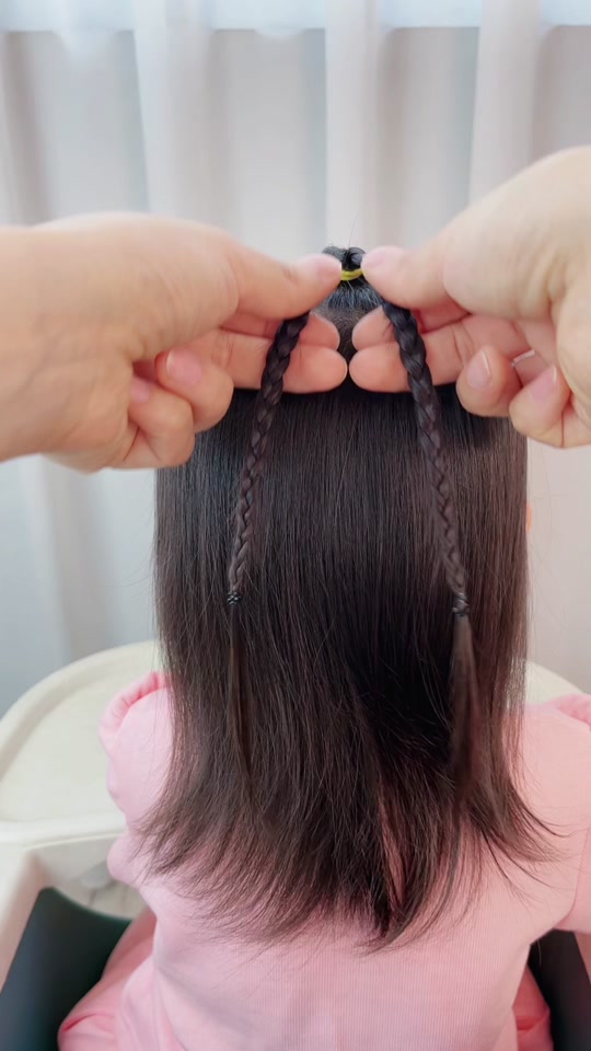 六一发型 #短发宝宝编发 #两岁宝宝编发 #儿童编发 @抖音小质手