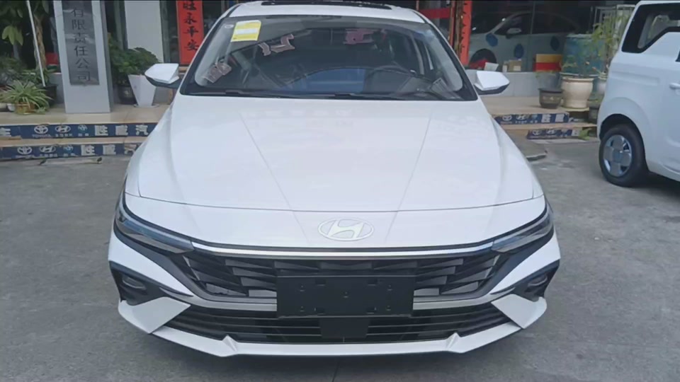 5lcvt精英版实车到店测评#懂车帝抢先试驾&nbsp;#伊兰特nline&nbsp