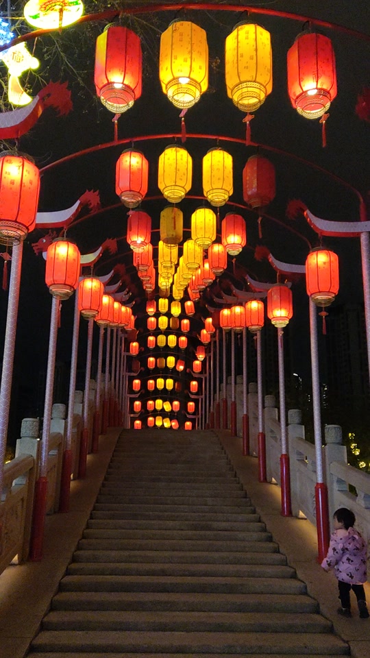 雨濛濛:#夜景很美 漳州市闽南水乡真美!