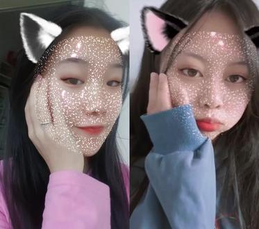 和@xu宇婷 一起 #合拍 这小动作不能说毫无关系 简直一模一 - 抖音